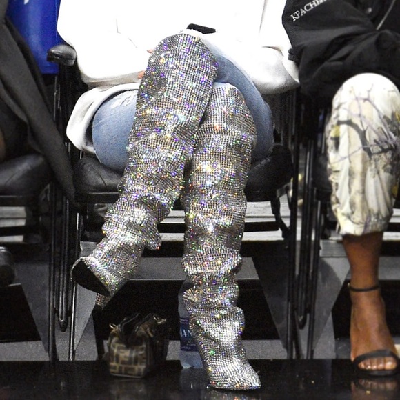 SAINT LAURENT CRYSTAL BOOT - Picture 5 of 11